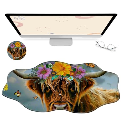 RWUTYTIUL Computer-Schreibtischmatte, wasserdichte Oberfläche, Schreibunterlage mit genähten Kanten, rutschfest, große Maus-Tastaturunterlage für Büro, Zuhause, Arbeit, Gamer, Laptop RWUTYTIUL Computer-Schreibtischmatte, wasserdichte Oberfläche, Schreibunterlage mit genähten Kanten, rutschfest, große Maus-Tastaturunterlage für Büro, Zuhause, Arbeit, Gamer, Laptop von RWUTYTIUL
