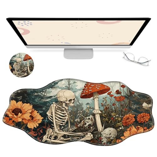 RWUTYTIUL Computer-Schreibtischmatte, wasserdichte Oberfläche, Schreibunterlage mit genähten Kanten, rutschfest, große Maus-Tastaturunterlage für Büro, Zuhause, Arbeit, Gamer, Laptop RWUTYTIUL Computer-Schreibtischmatte, wasserdichte Oberfläche, Schreibunterlage mit genähten Kanten, rutschfest, große Maus-Tastaturunterlage für Büro, Zuhause, Arbeit, Gamer, Laptop von RWUTYTIUL