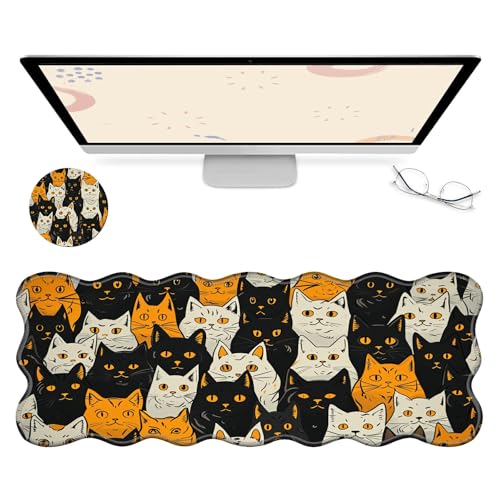 RWUTYTIUL Computer-Schreibtischmatte, wasserdichte Oberfläche, Schreibunterlage mit genähten Kanten, rutschfest, große Maus-Tastaturunterlage für Büro, Zuhause, Arbeit, Gamer, Laptop RWUTYTIUL Computer-Schreibtischmatte, wasserdichte Oberfläche, Schreibunterlage mit genähten Kanten, rutschfest, große Maus-Tastaturunterlage für Büro, Zuhause, Arbeit, Gamer, Laptop von RWUTYTIUL
