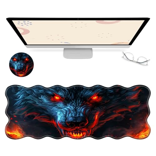 RWUTYTIUL Computer-Schreibtischmatte, wasserdichte Oberfläche, Schreibunterlage mit genähten Kanten, rutschfest, große Maus-Tastaturunterlage für Büro, Zuhause, Arbeit, Gamer, Laptop RWUTYTIUL Computer-Schreibtischmatte, wasserdichte Oberfläche, Schreibunterlage mit genähten Kanten, rutschfest, große Maus-Tastaturunterlage für Büro, Zuhause, Arbeit, Gamer, Laptop von RWUTYTIUL