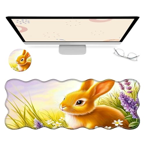 RWUTYTIUL Computer-Schreibtischmatte, wasserdichte Oberfläche, Schreibunterlage mit genähten Kanten, rutschfest, große Maus-Tastaturunterlage für Büro, Zuhause, Arbeit, Gamer, Laptop RWUTYTIUL Computer-Schreibtischmatte, wasserdichte Oberfläche, Schreibunterlage mit genähten Kanten, rutschfest, große Maus-Tastaturunterlage für Büro, Zuhause, Arbeit, Gamer, Laptop von RWUTYTIUL