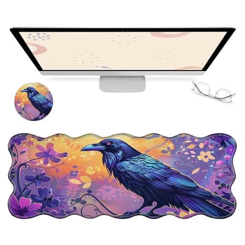 RWUTYTIUL Computer-Schreibtischmatte, wasserdichte Oberfläche, Schreibunterlage mit genähten Kanten, rutschfest, große Maus-Tastaturunterlage für Büro, Zuhause, Arbeit, Gamer, Laptop RWUTYTIUL Computer-Schreibtischmatte, wasserdichte Oberfläche, Schreibunterlage mit genähten Kanten, rutschfest, große Maus-Tastaturunterlage für Büro, Zuhause, Arbeit, Gamer, Laptop von RWUTYTIUL