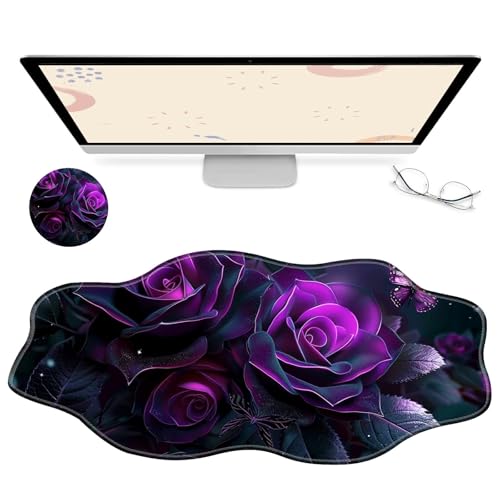 RWUTYTIUL Computer-Schreibtischunterlage, Schreibtischunterlage, wasserdicht, mit vernähten Kanten, rutschfeste Maus-Tastatur, für Büro, Zuhause, Arbeit, Gamer, Laptop mit Untersetzer, Rosa RWUTYTIUL Computer-Schreibtischunterlage, Schreibtischunterlage, wasserdicht, mit vernähten Kanten, rutschfeste Maus-Tastatur, für Büro, Zuhause, Arbeit, Gamer, Laptop mit Untersetzer, Rosa von RWUTYTIUL