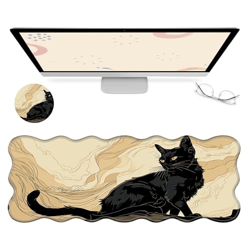 RWUTYTIUL Computer-Schreibtischunterlage, wasserdichte Oberfläche, Schreibunterlage mit genähten Kanten, rutschfest, große Maus-Tastaturunterlage für Büro, Zuhause, Arbeit, Gamer, Laptop RWUTYTIUL Computer-Schreibtischunterlage, wasserdichte Oberfläche, Schreibunterlage mit genähten Kanten, rutschfest, große Maus-Tastaturunterlage für Büro, Zuhause, Arbeit, Gamer, Laptop von RWUTYTIUL