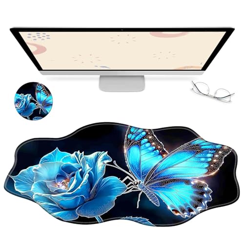 RWUTYTIUL Computer-Schreibtischunterlage, wasserdichte Oberfläche, Schreibunterlage mit genähten Kanten, rutschfest, große Maus-Tastaturunterlage für Büro, Zuhause, Arbeit, Gamer, Laptop RWUTYTIUL Computer-Schreibtischunterlage, wasserdichte Oberfläche, Schreibunterlage mit genähten Kanten, rutschfest, große Maus-Tastaturunterlage für Büro, Zuhause, Arbeit, Gamer, Laptop von RWUTYTIUL