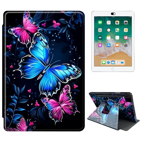 RWUTYTIUL Für Samsung Galaxy Tab S8 Plus 2022 / S7 FE 2021 / S7 Plus 2020 12,4 Zoll Tablet Hülle, 360 Grad Drehbar Stoßfest Schutzhülle Stand Case für Frauen Mann Blau Rot Schmetterling RWUTYTIUL Für Samsung Galaxy Tab S8 Plus 2022 / S7 FE 2021 / S7 Plus 2020 12,4 Zoll Tablet Hülle, 360 Grad Drehbar Stoßfest Schutzhülle Stand Case für Frauen Mann Blau Rot Schmetterling von RWUTYTIUL