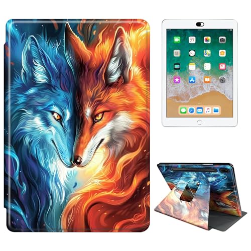 RWUTYTIUL Für Samsung Galaxy Tab S8 Plus 2022 / S7 FE 2021 / S7 Plus 2020 12,4 Zoll Tablet Hülle, 360 Grad Drehbar Stoßfest Schutzhülle Stand Case für Frauen Mann Rot Blau Fuchs RWUTYTIUL Für Samsung Galaxy Tab S8 Plus 2022 / S7 FE 2021 / S7 Plus 2020 12,4 Zoll Tablet Hülle, 360 Grad Drehbar Stoßfest Schutzhülle Stand Case für Frauen Mann Rot Blau Fuchs von RWUTYTIUL