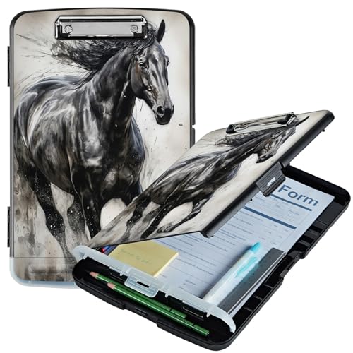 RWUTYTIUL Horses Run Klemmbrett A4 mit Stifthalter Aufbewahrung Klemmbrett Organizer Krankenschwester Klemmbrett Faltbare Klemmbrett Ordner aus Kunststoff für Büro Klemmbrett RWUTYTIUL Horses Run Klemmbrett A4 mit Stifthalter Aufbewahrung Klemmbrett Organizer Krankenschwester Klemmbrett Faltbare Klemmbrett Ordner aus Kunststoff für Büro Klemmbrett von RWUTYTIUL