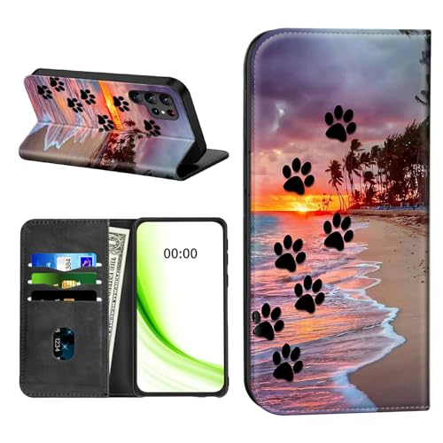 RWUTYTIUL Klapphülle für Samsung Galaxy S22 Ultra 5G, 17,3 cm (6,8 Zoll), mit Kreditkartenfach, stoßfest, magnetisch, mit praktischen Kartenfächern, Ständer, Handyhülle, RFID-Blockierung von RWUTYTIUL