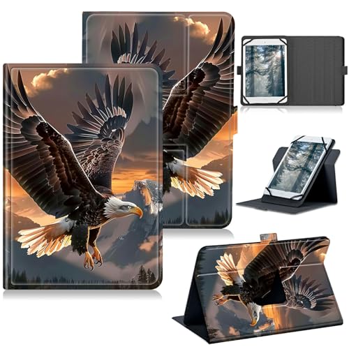 RWUTYTIUL Kompatibel mit BOOX Tab Ultra Universal-Tablet-Hülle, 360 Grad drehbarer Ständer, Schutzhülle mit Standfunktion für Boox Tab Ultra ePaper 26,2 cm (10,3 Zoll), Adlergebirge von RWUTYTIUL