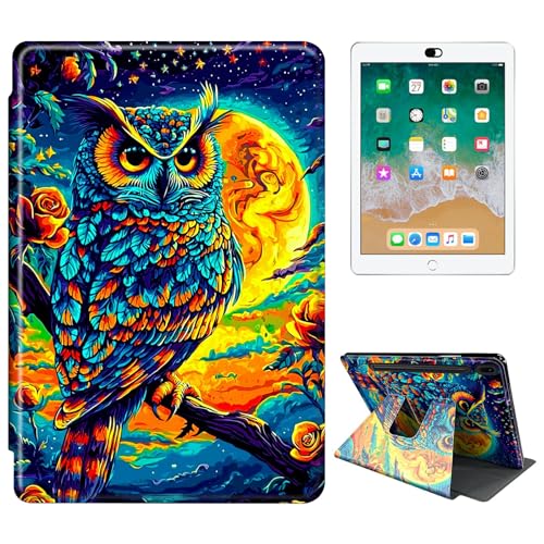 RWUTYTIUL Samsung Galaxy Tab S9 11 Zoll 2023/S9 FE 10,9 Zoll SM-X710/X716B/X718U/SM-X510/X516B Tablet Hülle, 360 Grad Drehbar Stoßfest Schutzhülle Ständer Hülle für Frauen Mann Gelb Mond Adler RWUTYTIUL Samsung Galaxy Tab S9 11 Zoll 2023/S9 FE 10,9 Zoll SM-X710/X716B/X718U/SM-X510/X516B Tablet Hülle, 360 Grad Drehbar Stoßfest Schutzhülle Ständer Hülle für Frauen Mann Gelb Mond Adler von RWUTYTIUL