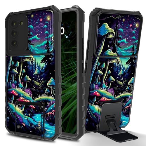 RWUTYTIUL Schutzhülle für Samsung Galaxy A03s mit Schiebekamera-Abdeckung, schmaler Ständer, zweilagig, harter PC und Silikon, stoßfeste Schutzhülle für Galaxy A03s 6,5 Zoll, Pilzwald RWUTYTIUL Schutzhülle für Samsung Galaxy A03s mit Schiebekamera-Abdeckung, schmaler Ständer, zweilagig, harter PC und Silikon, stoßfeste Schutzhülle für Galaxy A03s 6,5 Zoll, Pilzwald von RWUTYTIUL