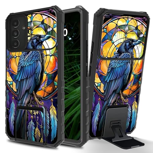 RWUTYTIUL Schutzhülle für Samsung Galaxy A15 5G, mit Schiebe-Kamera-Abdeckung, schmaler Ständer, zweilagig, harter PC und Silikon, stoßfest, Schutzhülle für Galaxy A15 5G 6,5 Zoll, Eule Cool RWUTYTIUL Schutzhülle für Samsung Galaxy A15 5G, mit Schiebe-Kamera-Abdeckung, schmaler Ständer, zweilagig, harter PC und Silikon, stoßfest, Schutzhülle für Galaxy A15 5G 6,5 Zoll, Eule Cool von RWUTYTIUL