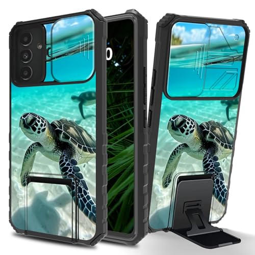 RWUTYTIUL Schutzhülle für Samsung Galaxy A54 5G, mit Schiebe-Kamera-Abdeckung, schmaler Ständer, zweilagig, harter PC und Silikon, stoßfeste Schutzhülle für Galaxy A54 5G 6,4 Zoll, Meeresschildkröte RWUTYTIUL Schutzhülle für Samsung Galaxy A54 5G, mit Schiebe-Kamera-Abdeckung, schmaler Ständer, zweilagig, harter PC und Silikon, stoßfeste Schutzhülle für Galaxy A54 5G 6,4 Zoll, Meeresschildkröte von RWUTYTIUL