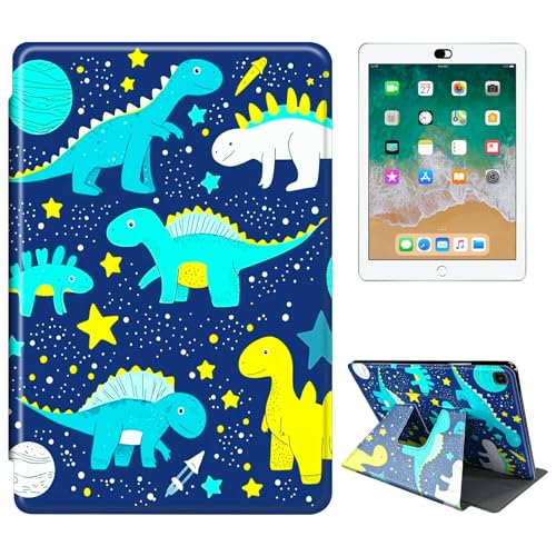 RWUTYTIUL Schutzhülle für Samsung Galaxy Tab A 8,4 Zoll 2020 SM-T307 Tablet, 360 Grad drehbar, stoßfest, Schutzhülle mit Ständer, für Damen und Herren, blauer Babydrache von RWUTYTIUL
