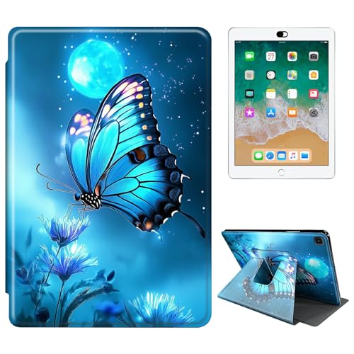 RWUTYTIUL Schutzhülle für Samsung Galaxy Tab A 8,4 Zoll 2020 SM-T307 Tablet, 360 Grad drehbar, stoßfest, Schutzhülle mit Ständer, für Damen und Herren, blauer Schmetterling Mond RWUTYTIUL Schutzhülle für Samsung Galaxy Tab A 8,4 Zoll 2020 SM-T307 Tablet, 360 Grad drehbar, stoßfest, Schutzhülle mit Ständer, für Damen und Herren, blauer Schmetterling Mond von RWUTYTIUL