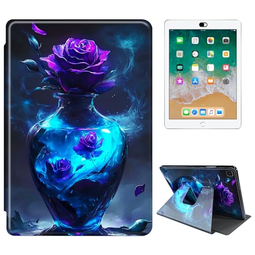 RWUTYTIUL Schutzhülle für Samsung Galaxy Tab S6 10,5 Zoll 2019 SM-T860/T865/T867 Tablet, 360 Grad drehbar, stoßfest, Schutzhülle mit Ständer, für Damen und Herren, violette Rosenvase RWUTYTIUL Schutzhülle für Samsung Galaxy Tab S6 10,5 Zoll 2019 SM-T860/T865/T867 Tablet, 360 Grad drehbar, stoßfest, Schutzhülle mit Ständer, für Damen und Herren, violette Rosenvase von RWUTYTIUL