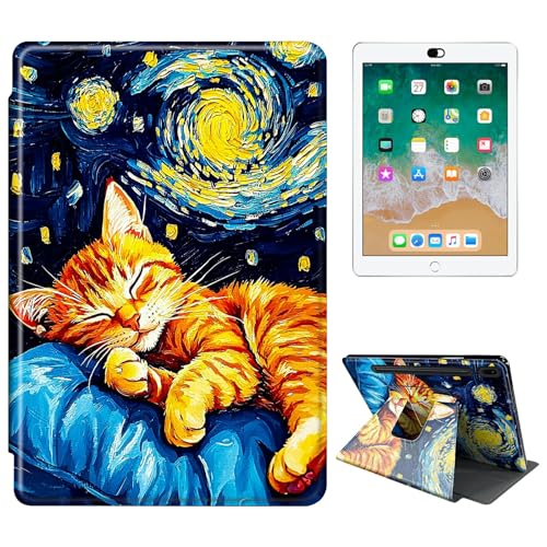 RWUTYTIUL Schutzhülle für Samsung Galaxy Tab S6 Lite 10,4 Zoll 2024/2022/2020 (SM-P620/P625/P613/P619/P610/P615) Tablet-Hülle, 360 Grad drehbar, stoßfest, Schutzhülle mit Standfunktion, für Damen und von RWUTYTIUL