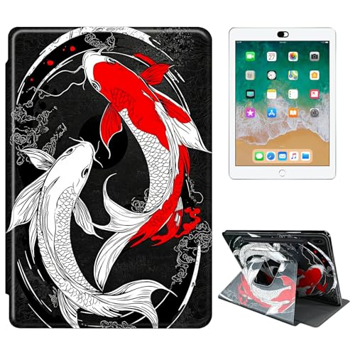 RWUTYTIUL Schutzhülle für Samsung Galaxy Tab S9 11 Zoll 2023/S9 FE 10,9 Zoll SM-X710/X716B/X718U/SM-X510/X516B Tablet-Hülle, 360 Grad drehbare stoßfeste Schutzhülle mit Ständer für Frauen und Männer von RWUTYTIUL