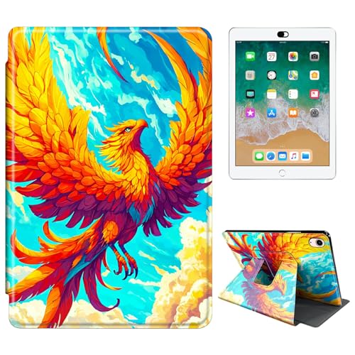 RWUTYTIUL Schutzhülle für iPad Mini 7 (A17 Pro) 7. Generation 2024/iPad Mini 6 6. Generation 2021 8,3 Zoll Tablet-Hülle, 360 Grad drehbar, stoßfest, Schutzhülle mit Ständer, für Damen und Herren von RWUTYTIUL