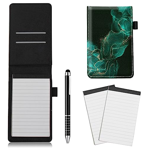 RWUTYTIUL Taschennotizbuch 8,6 x 14 cm mit Stift, 2 Stück Notizbuch, Taschennotizblock für Schulbeamter, Detektiv, Privatdetektiv, Kellnerin, Studen, Reisen, Feldarbeit, Server, Notizblöcke, grüner RWUTYTIUL Taschennotizbuch 8,6 x 14 cm mit Stift, 2 Stück Notizbuch, Taschennotizblock für Schulbeamter, Detektiv, Privatdetektiv, Kellnerin, Studen, Reisen, Feldarbeit, Server, Notizblöcke, grüner von RWUTYTIUL