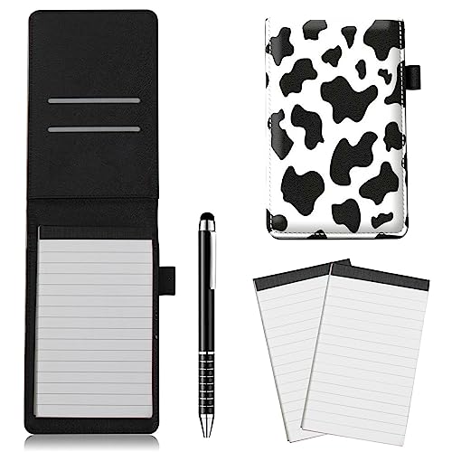 RWUTYTIUL Taschennotizbuch 8,6 x 14 cm mit Stift, 2 Stück Notizbuch, Taschennotizblock für Schulbeamter, Detektiv, Privatdetektiv, Kellnerin, Studen, Reisen, Feldarbeit, Server, Notizblöcke, Kuhdruck RWUTYTIUL Taschennotizbuch 8,6 x 14 cm mit Stift, 2 Stück Notizbuch, Taschennotizblock für Schulbeamter, Detektiv, Privatdetektiv, Kellnerin, Studen, Reisen, Feldarbeit, Server, Notizblöcke, Kuhdruck von RWUTYTIUL