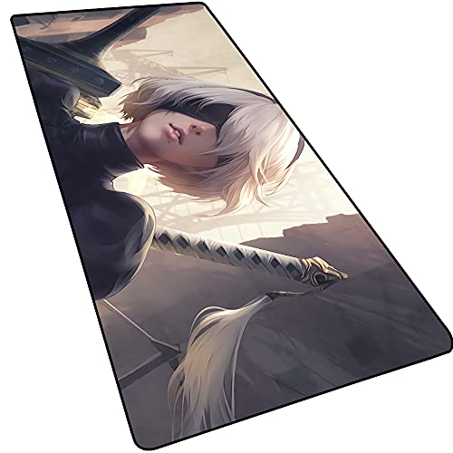 NieR:Automata Yorha Nr. 2 Typ B 2B Cooles großes Anime-Gaming-Mauspad mit genähten Kanten, 3 mm dickes, verlängertes Mauspad, Büro und Zuhause, 89.9x39.9 cm 9x0.5 cm. 3 cm NieR:Automata Yorha Nr. 2 Typ B 2B Cooles großes Anime-Gaming-Mauspad mit genähten Kanten, 3 mm dickes, verlängertes Mauspad, Büro und Zuhause, 89.9x39.9 cm 9x0.5 cm. 3 cm von RXD
