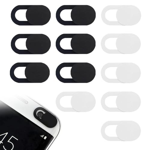 RXKFIGX 12 Stück Webcam Abdeckung Dünne Web Kamera Slider Abdeckung Cover Zubehör Peeping Verhindern Schieben Kamera Abdeckung Webcam Cover für Computer Handy Tablet Laptops Schutz Ihrer Privatsphäre von RXKFIGX