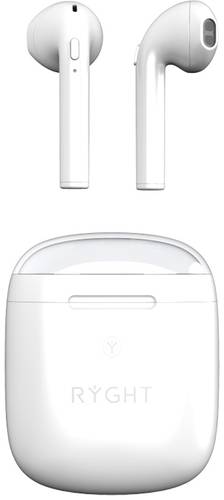 RYGHT DYPLO 2 In Ear Kopfhörer Bluetooth® Weiß Headset von RYGHT