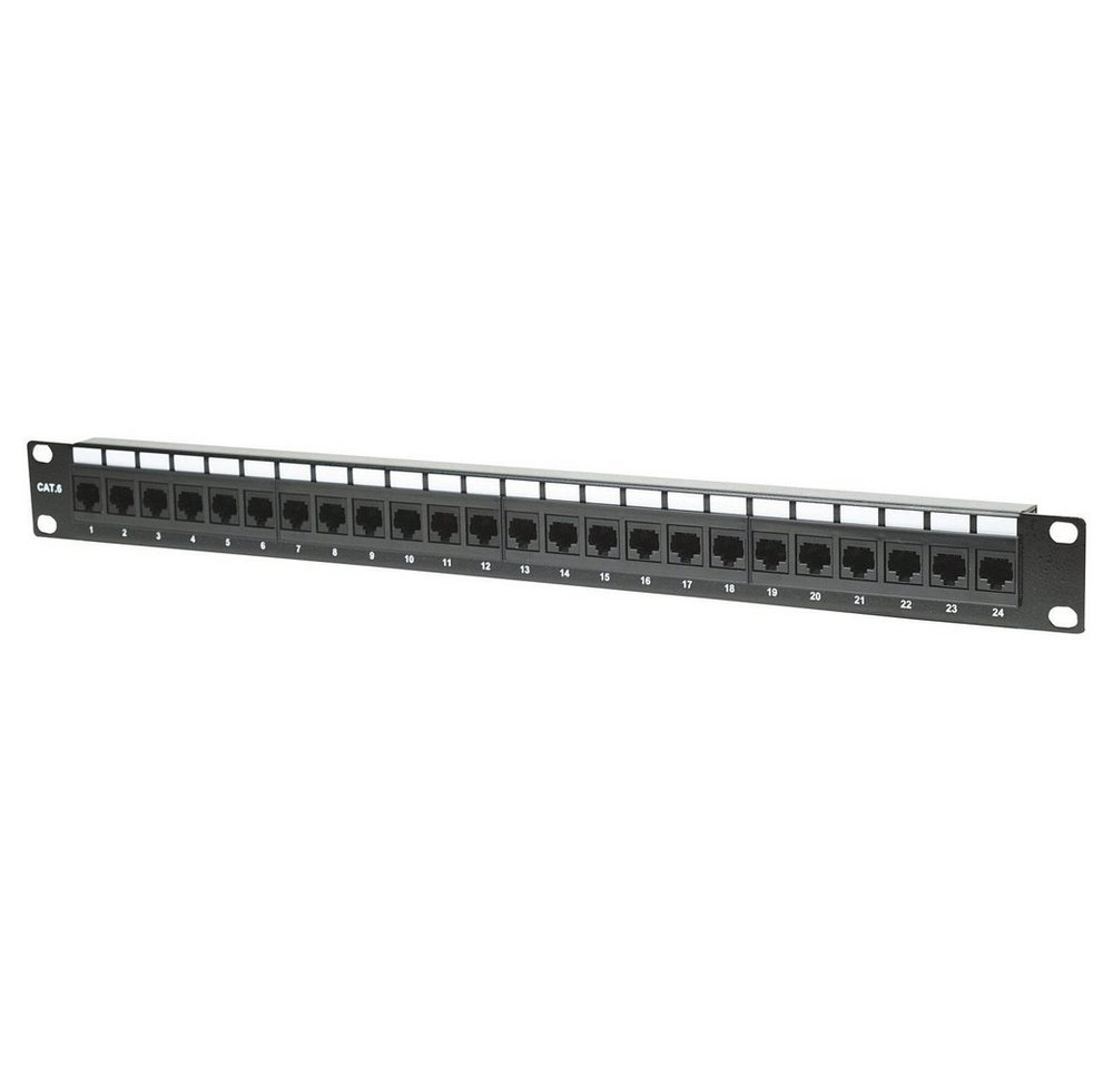 Intellinet Intellinet 520959 24 Port Netzwerk-Patchpanel 483 mm (19) CAT 6 1 HE Netzwerk-Patch-Panel von Intellinet