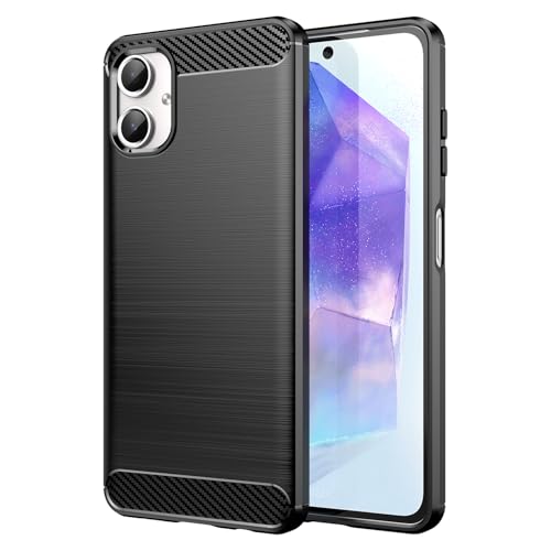Handyhülle Schutzhülle für Samsung Galaxy A06, stoßfest, weiches Gummi, Schwarz von RYKQ