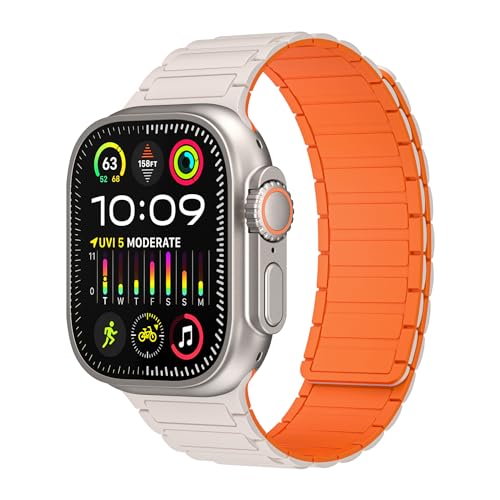 RYLIXAR Magnetic Band Compatible with Apple Watch Strap 49 mm 45 mm 44 mm 42 mm 41 mm 40 mm 38mm,Loop Replacement Bands for iWatch Series Ultra 9 8 7 6 5 4 3 2 1 RYLIXAR Magnetic Band Compatible with Apple Watch Strap 49 mm 45 mm 44 mm 42 mm 41 mm 40 mm 38mm,Loop Replacement Bands for iWatch Series Ultra 9 8 7 6 5 4 3 2 1 von RYLIXAR