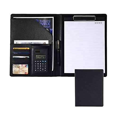 Ordner-Organizer Padfolio Notizblock Professional for Kreative A4-Hülle Portfolio Binder Organizer Ring mit Leder-Schreibblock Geschäftsdokument von RYRYR