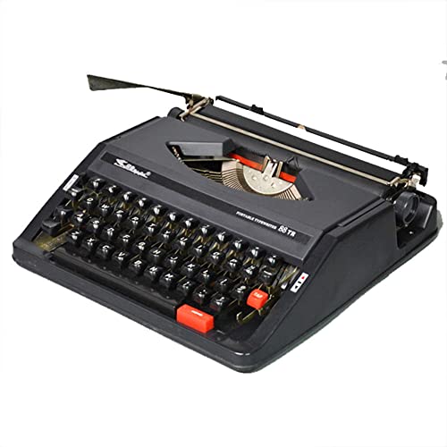 Elektrische Schreibmaschine mit Korrektur,Mini Schreibmaschine Modell,Englische Schreibmaschine,Für Notizen Briefe Oder Kreatives Schreiben, Literarische Retro-sammlung,Black von RYUUZA