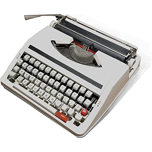 Elektrische Schreibmaschine mit Korrektur,Mini Schreibmaschine Modell,Englische Schreibmaschine,Für Notizen Briefe Oder Kreatives Schreiben, Literarische Retro-sammlung,White von RYUUZA