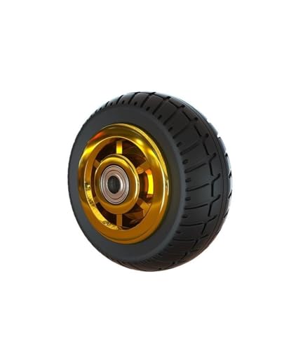 1 Stück 8-Zoll-Schwerlastrollen, Gummi vergoldet/TPR, Breite 50 mm, leises Rad, Universalwagen, Industrieanhänger, einzeln 1 Stück 8-Zoll-Schwerlastrollen, Gummi vergoldet/TPR, Breite 50 mm, leises Rad, Universalwagen, Industrieanhänger, einzeln von RYVEWZOOE