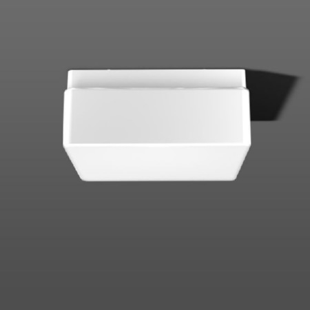 21129.002  - Wand- / Deckenleuchte Opal Quadrat A60 2x60W E27 280x280x120 21129.002 von RZB