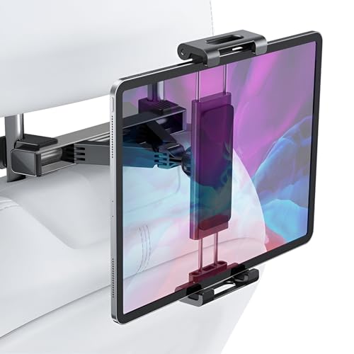 RZMZBY Tablet-Halterung für Auto, Kopfstützen für Tablet, 360° drehbar und ausziehbar, Tablet-Halterung für 4,7-12,9 Zoll Smartphone/Tablet RZMZBY Tablet-Halterung für Auto, Kopfstützen für Tablet, 360° drehbar und ausziehbar, Tablet-Halterung für 4,7-12,9 Zoll Smartphone/Tablet von RZMZBY