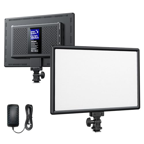 RALENO LED Videoleuchte, 19.5W Videolicht Eingebaute 2 * 4000mAh Akku CRI95+ 3200K-5600K Einstellbare Videokonferenz Licht, für YouTube TikTok Zoom Studio Fotografie Videoaufnahme Produktbilder Shoot von RaLeno