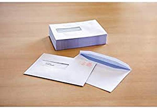Briefumschlag Raadhuis 156x220 EA5 Sichtfenster links Geschäftspost selbstklebend weiss 80gr 500st von Raadhuis