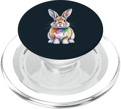 Aquarell Kaninchen Kunst Bunte Kaninchen PopSockets PopGrip für MagSafe Aquarell Kaninchen Kunst Bunte Kaninchen PopSockets PopGrip für MagSafe von Rabbit Lover Gifts & Tees