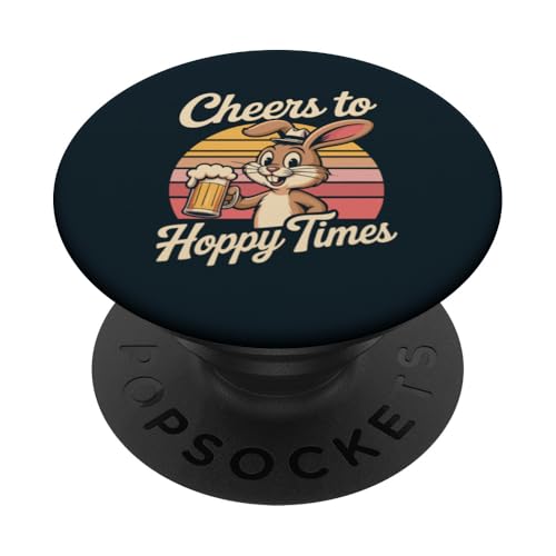 Bierhase Hoppy Times Rabbit PopSockets Klebender PopGrip Bierhase Hoppy Times Rabbit PopSockets Klebender PopGrip von Rabbit Lover Gifts & Tees