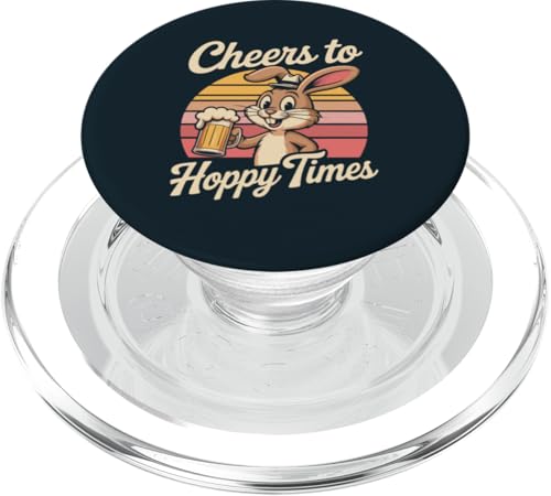 Bierhase Hoppy Times Rabbit PopSockets PopGrip für MagSafe Bierhase Hoppy Times Rabbit PopSockets PopGrip für MagSafe von Rabbit Lover Gifts & Tees