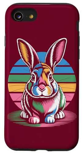 Buntes Kaninchen Hülle für iPhone SE (2020) / 7 / 8 von Rabbit Lover Gifts & Tees