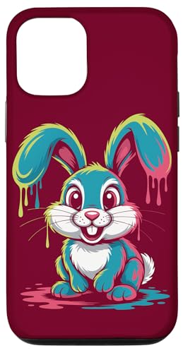 Buntes Kaninchen-Kunstwerk Kaninchen Hülle für iPhone 12/12 Pro Buntes Kaninchen-Kunstwerk Kaninchen Hülle für iPhone 12/12 Pro von Rabbit Lover Gifts & Tees