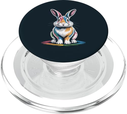Buntes Kaninchen PopSockets PopGrip für MagSafe von Rabbit Lover Gifts & Tees