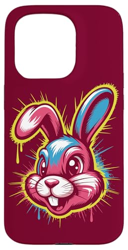 Comic Rabbit Street Art Hase Hülle für iPhone 15 Pro Comic Rabbit Street Art Hase Hülle für iPhone 15 Pro von Rabbit Lover Gifts & Tees