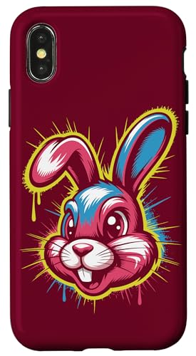 Comic Rabbit Street Art Hase Hülle für iPhone X/XS Comic Rabbit Street Art Hase Hülle für iPhone X/XS von Rabbit Lover Gifts & Tees