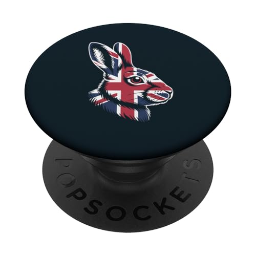 Kaninchen Flagge Großbritanniens Kaninchen PopSockets Klebender PopGrip Kaninchen Flagge Großbritanniens Kaninchen PopSockets Klebender PopGrip von Rabbit Lover Gifts & Tees