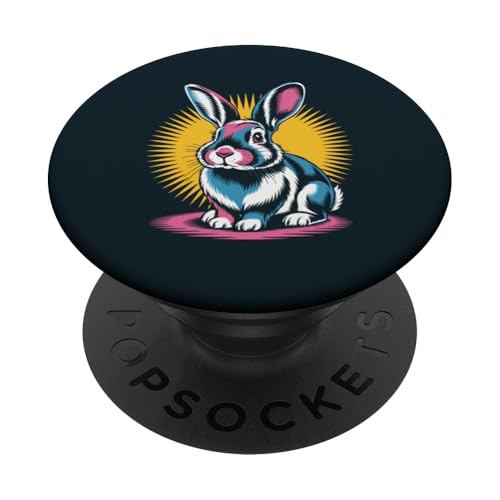 Kaninchen Kunstwerk Hase PopSockets Klebender PopGrip von Rabbit Lover Gifts & Tees